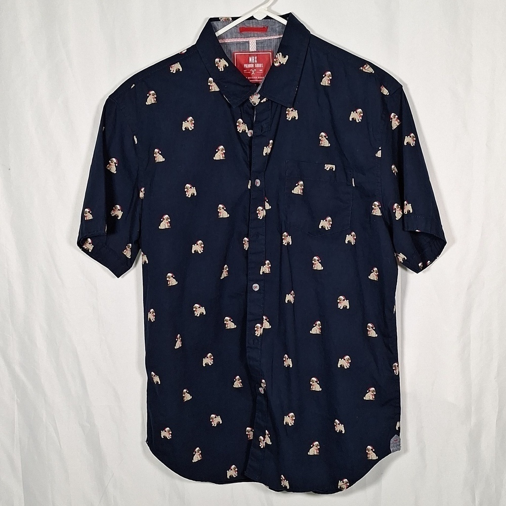 MBX Premium Goods Mens Christmas Collection Button Down